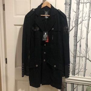 Faith Connexion Black Leather Jacket